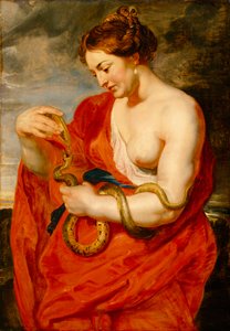 健康の女神ハイジア、1615年頃（オーク材のパネルに油彩） 作： Peter Paul Rubens